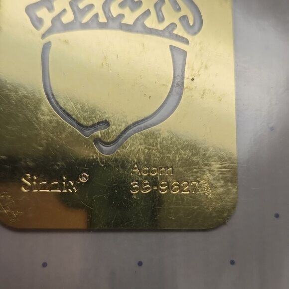 Sizzix Embossing Folder Candy Canes Acorn Dove Branches Bell w/Holly & Berries - Picture 6 of 7